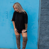 Women’s Black Outlaw Boyfriend T