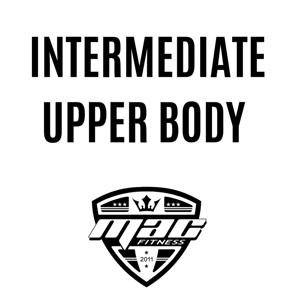 Intermediate Upper Body (8 Weeks/4-Day Split) Intermediate Upper Body (8 Weeks/4-Day Split)