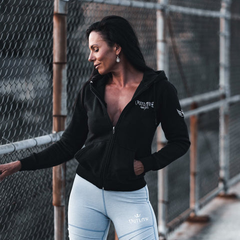 Outlaw Angel Zipup Hoodie