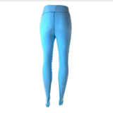 Medium Waisted Outlaw Moto Leggings (Blue)
