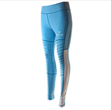 Medium Waisted Outlaw Moto Leggings (Blue)