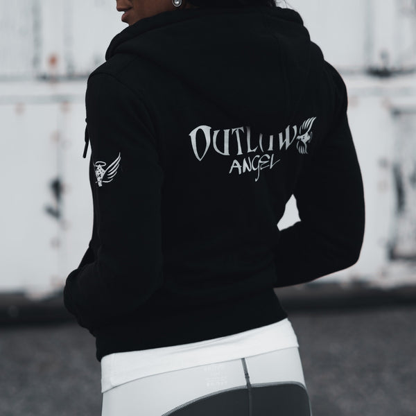 Outlaw Angel Zipup Hoodie