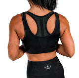 Women's Black Seamless Sports Bra