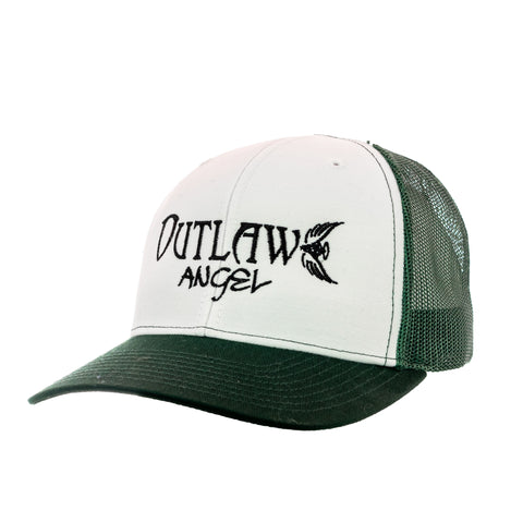 Outlaw Vintage Distressed Trucker Cap - Blue