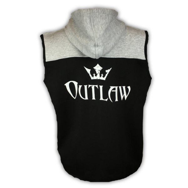Men's Outlaw Sleeveless Zip Up Sport Fit Hoodie