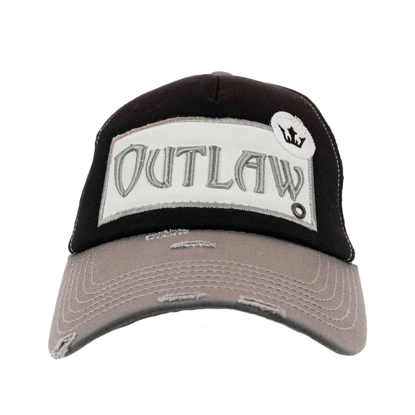 Outlaw Vintage Distressed Trucker Cap