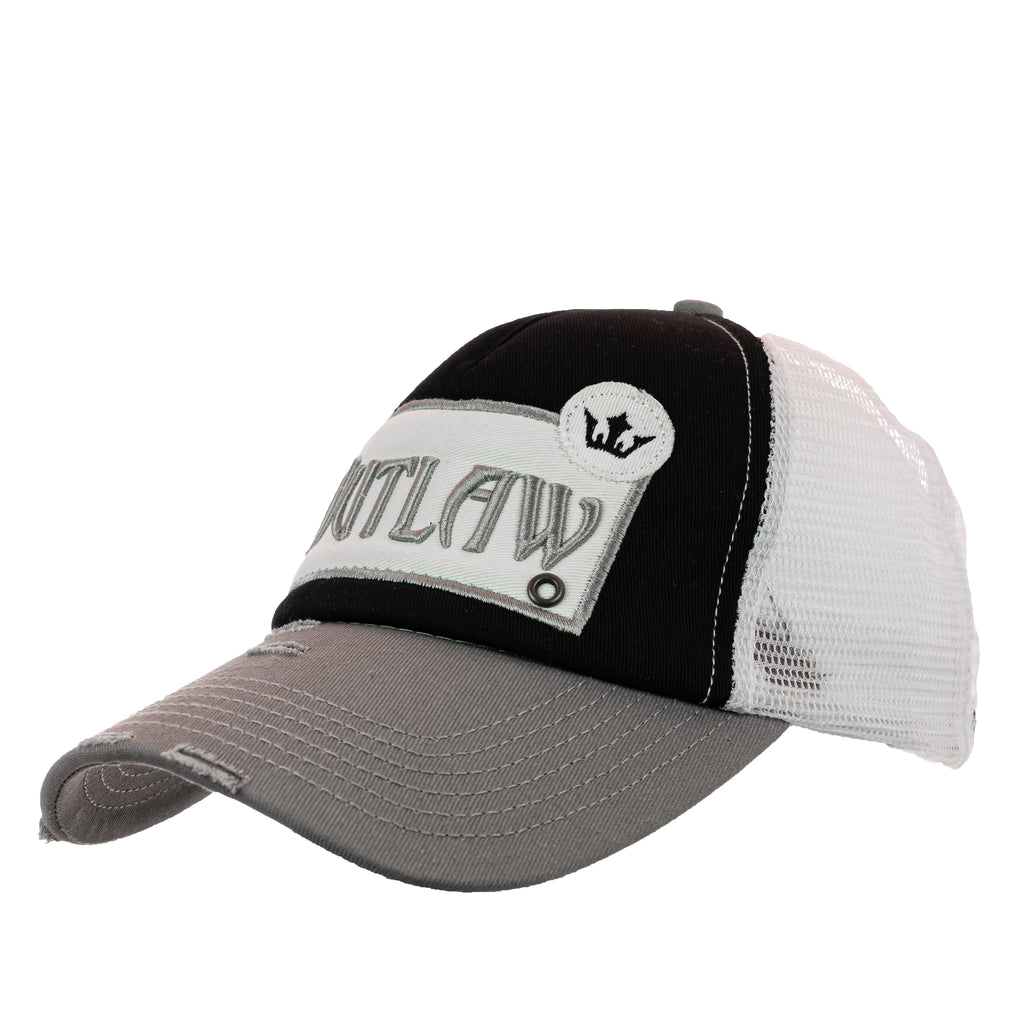 Outlaw Vintage Distressed Trucker Cap Outlaw Vintage Distressed Trucker Cap