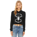 Womens Outlaw Clothing Co. Skull Cropped Hoodie